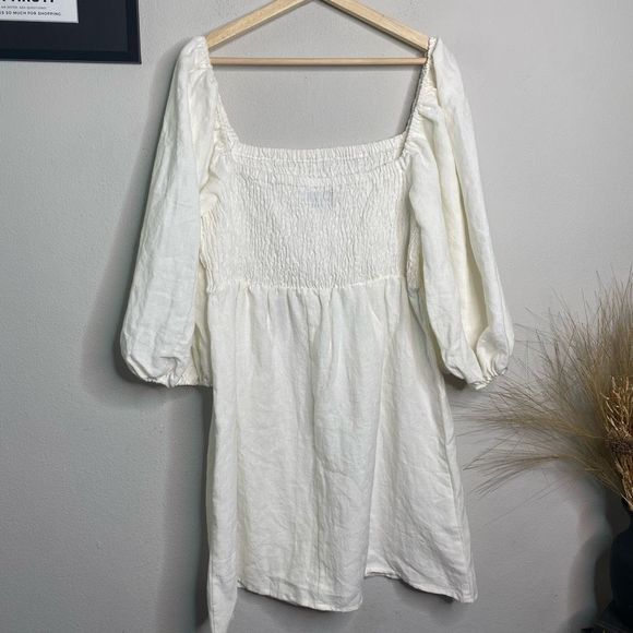 Tuckernuck Cream Puff Sleeve Mini Dress - Picture 5 of 8